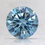 1.35 Ct. Fancy Blue Round Lab Created Diamond