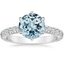18KW Aquamarine Luxe Sienna Diamond Ring (1/2 ct. tw.), smalltop view