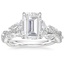 Moissanite Luxe Secret Garden Diamond Ring (3/4 ct. tw.) in Platinum