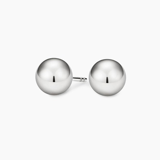Silver Ball Stud Earrings - Brilliant Earth
