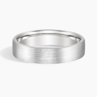 Mojave Matte 5mm Wedding Ring in Platinum