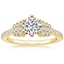 18K Yellow Gold Optica Diamond Ring, smalltop view