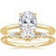 18K Yellow Gold Everly Diamond Ring with Yvette Diamond Ring
