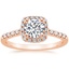 14K Rose Gold Odessa Diamond Ring (1/5 ct. tw.), smalltop view