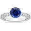 18KW Sapphire Anthology Diamond Ring (1/2 ct. tw.), smalltop view