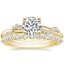 18K Yellow Gold Pirouette Diamond Ring with Marseille Diamond Ring (1/3 ct. tw.)