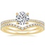 18K Yellow Gold Luxe Everly Diamond Ring (1/3 ct. tw.) with Flair Diamond Ring (1/6 ct. tw.)