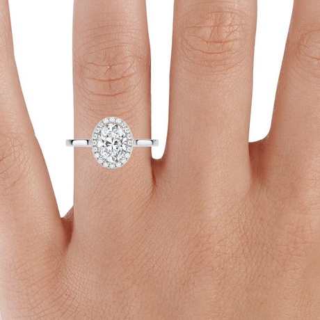 French halo deals engagement ring