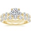 18K Yellow Gold Monaco Diamond Bridal Set