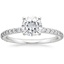 PT Moissanite Luxe Petite Shared Prong Diamond Ring (1/3 ct. tw.), smalltop view