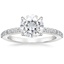Moissanite Luxe Elodie Diamond Ring (1/4 ct. tw.) in 18K White Gold