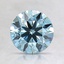 1.26 Ct. Fancy Intense Blue Round Lab Created Diamond