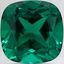 10mm Cushion Lab Grown Emerald