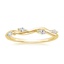 18K Yellow Gold Winding Willow Diamond Ring, smalltop view