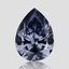 0.78 ct. Lab Created Fancy Intense Blue Pear Diamond
