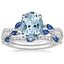 PT Aquamarine Luxe Willow Sapphire and Diamond Bridal Set (1/4 ct. tw.), smalltop view