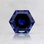 6mm Blue Hexagon Lab Created Sapphire