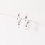 14K White Gold Baguette Diamond Drop Huggie Earrings, smalladditional view 2