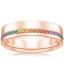 Rose Gold Rainbow Austin Wedding Ring