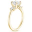 18K Yellow Gold Stella Diamond Ring, smallside view