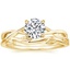 18K Yellow Gold Alya Ring with Winding Willow Ring
