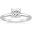 18KW Moissanite Elodie Ring, smalltop view
