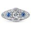 Custom Vintage Inspired Sapphire and Diamond Ring