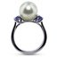 Pearl and Sapphire Trellis Ring, smallside view