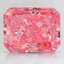 2.96 Ct. Fancy Vivid Pink Radiant Lab Created Diamond