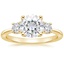 Yellow Gold Moissanite Serena Diamond Ring (1/3 ct. tw.)