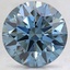 3.18 Ct. Fancy Deep Blue Round Lab Created Diamond
