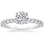 18K White Gold Shared Prong Diamond Ring (3/8 ct. tw.), smalltop view