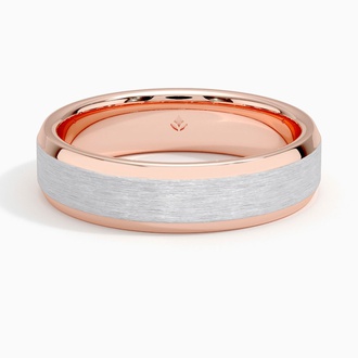 Emery 5.5mm Wedding Ring in 14K Rose Gold