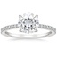 18KW Moissanite Viviana Diamond Ring (1/4 ct. tw.), smalltop view