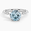 Aquamarine Luxe Versailles Diamond Ring (1/2 ct. tw.) in 18K White Gold