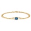 14K Yellow Gold Lia London Blue Topaz Chain Bracelet, smalladditional view 1