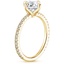 18K Yellow Gold Polaris Diamond Ring, smallside view