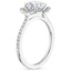 Platinum Reina Diamond Ring, smallside view