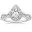 Platinum Luxe Willow Halo Diamond Ring (2/5 ct. tw.), smalltop view