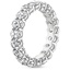 18K White Gold Oval Eternity Diamond Ring (4 ct. tw.), smallside view