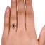 The Cayla Ring, smallzoomed in top view on a hand