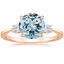 14KR Aquamarine Selene Diamond Ring (1/10 ct. tw.), smalltop view