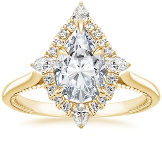 Dahlia Halo Diamond Ring - Brilliant Earth