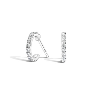 Pavé Diamond Huggie Earrings Image