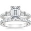 18K White Gold Harlow Diamond Ring (1/2 ct. tw.) with Gemma Diamond Ring (1/2 ct. tw.)