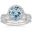 18KW Aquamarine Luxe Willow Halo Diamond Bridal Set (5/8 ct. tw.), smalltop view