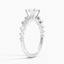 18KW Sapphire Echo Diamond Ring, smalltop view