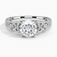 Moissanite Aberdeen Diamond Ring in Platinum