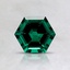 6mm Hexagon Lab Created Emerald