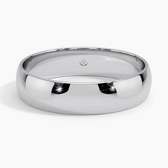 Slim Profile 5mm Wedding Ring in Platinum